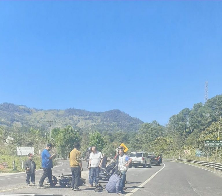 Fotonota Motociclista Involucrado En Accidente En Huauchinango