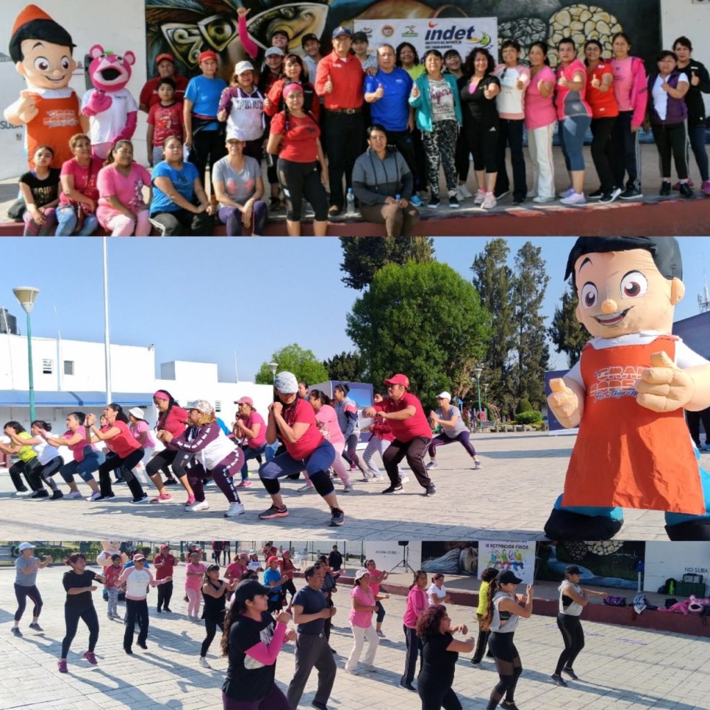 Fiesta de activación física en el Cuexcomate