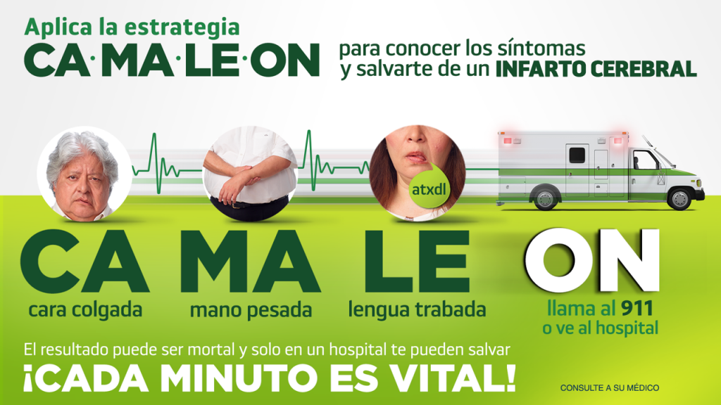 Cara colgada, Mano pesada, Lengua trabada?…acude al hospital, porque puede ser un infarto cerebral