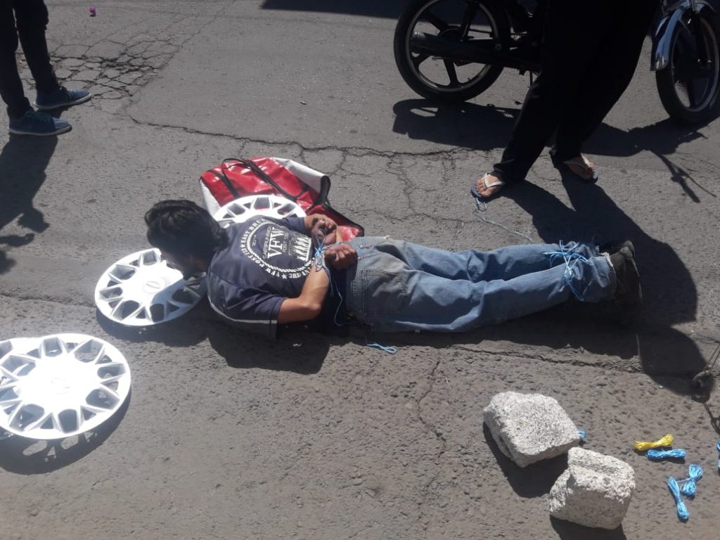 Detienen a presunto ladrón de la Colonia el Salvador