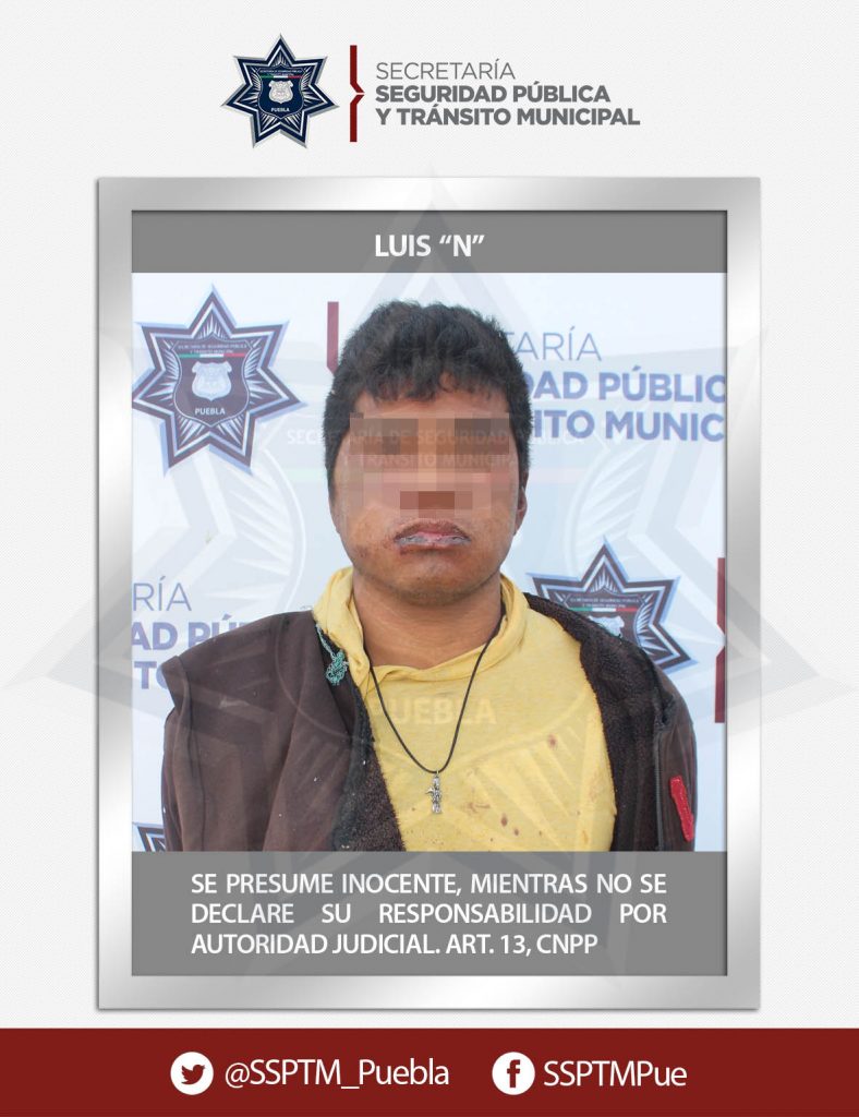 Detuvo Policía Municipal de Puebla a tres personas por robo a transporte público