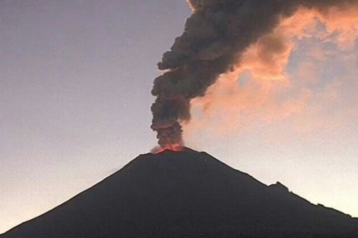 Moderada actividad del Popocatépetl