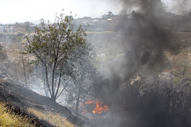 Controlados incendios forestales en Tetelea de Ocampo y Saltillo La Fragua