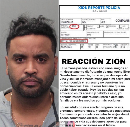 Arrestan al reguetonero Zion en Miami