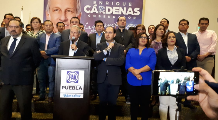 Marko Cortés y panistas cierran fila a favor de Cárdenas