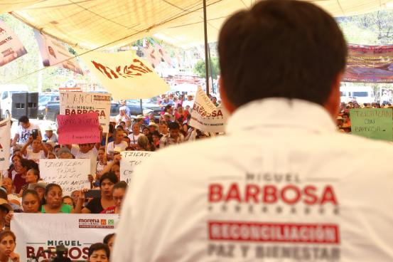 Desde Ayoxuxtla, Barbosa Huerta pide salir a votar sin miedo el próximo 2 de Junio