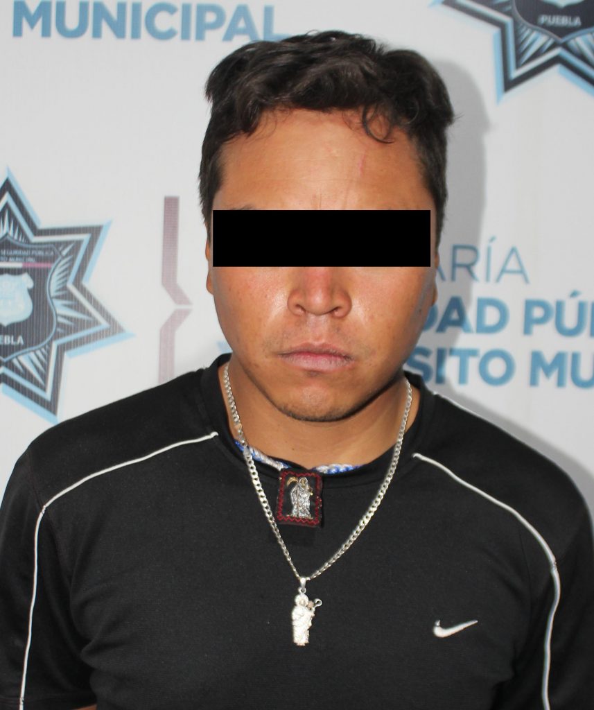 Continúa el combate frontal contra el robo a transeúnte; detuvo SSC de Puebla a cuatro probables asaltantes.