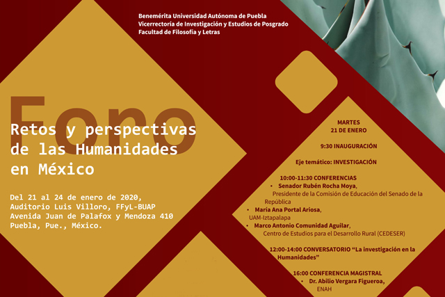 En la FFyL se realizará el foro “Retos y perspectivas de las humanidades en México”