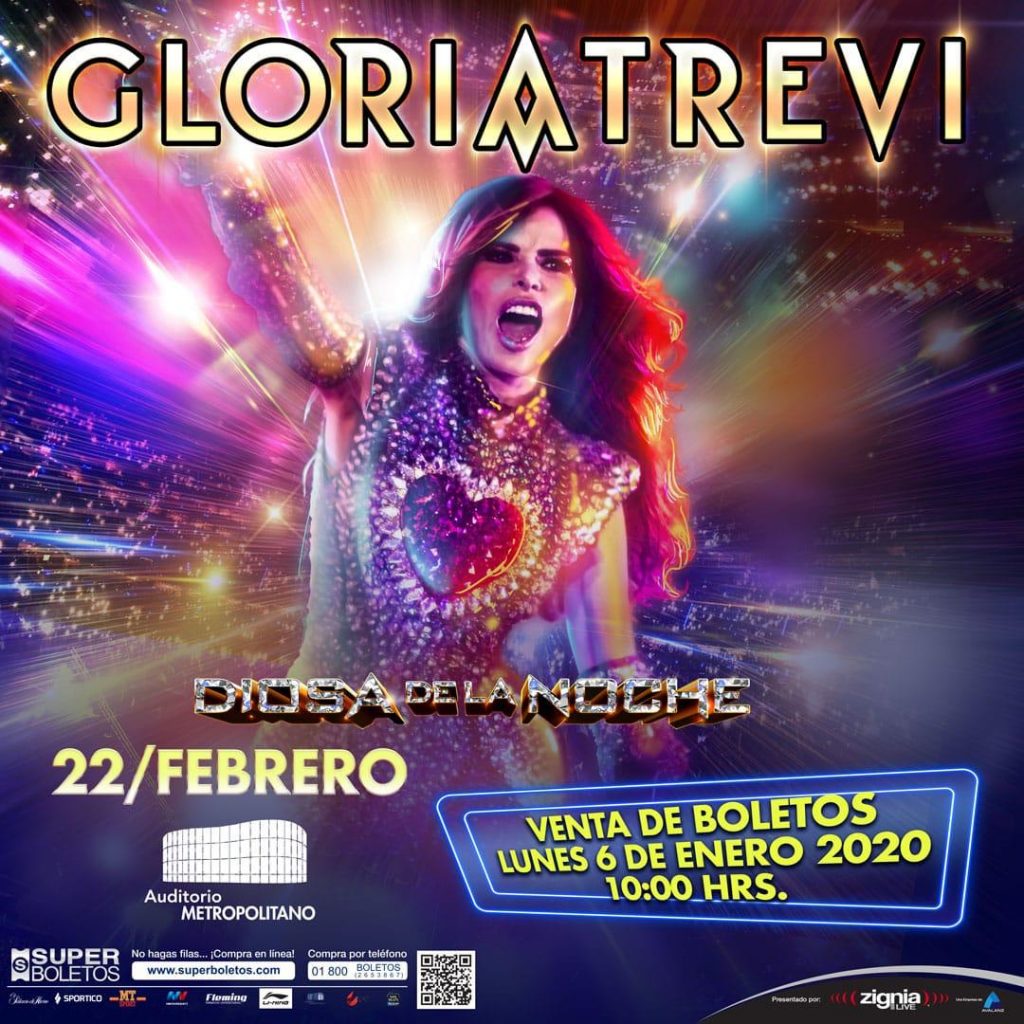 Gloria Trevi presentará en Puebla su espectáculo “Diosa de la Noche”