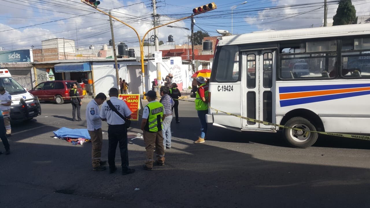 Transporte público Ruta 77 atropella y mata a mujer de la tercera edad en San José Mayorazgo