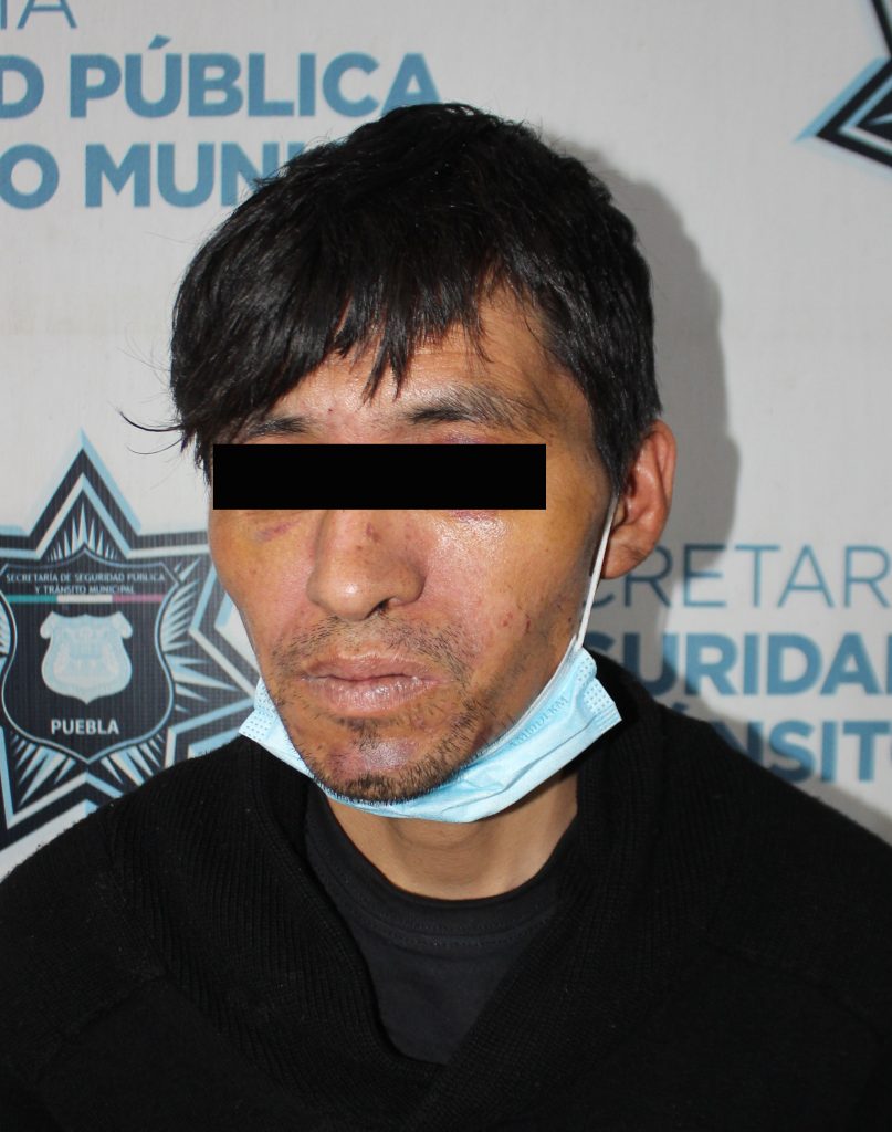 Detuvo SSC de Puebla a hombre por robo a miscelánea