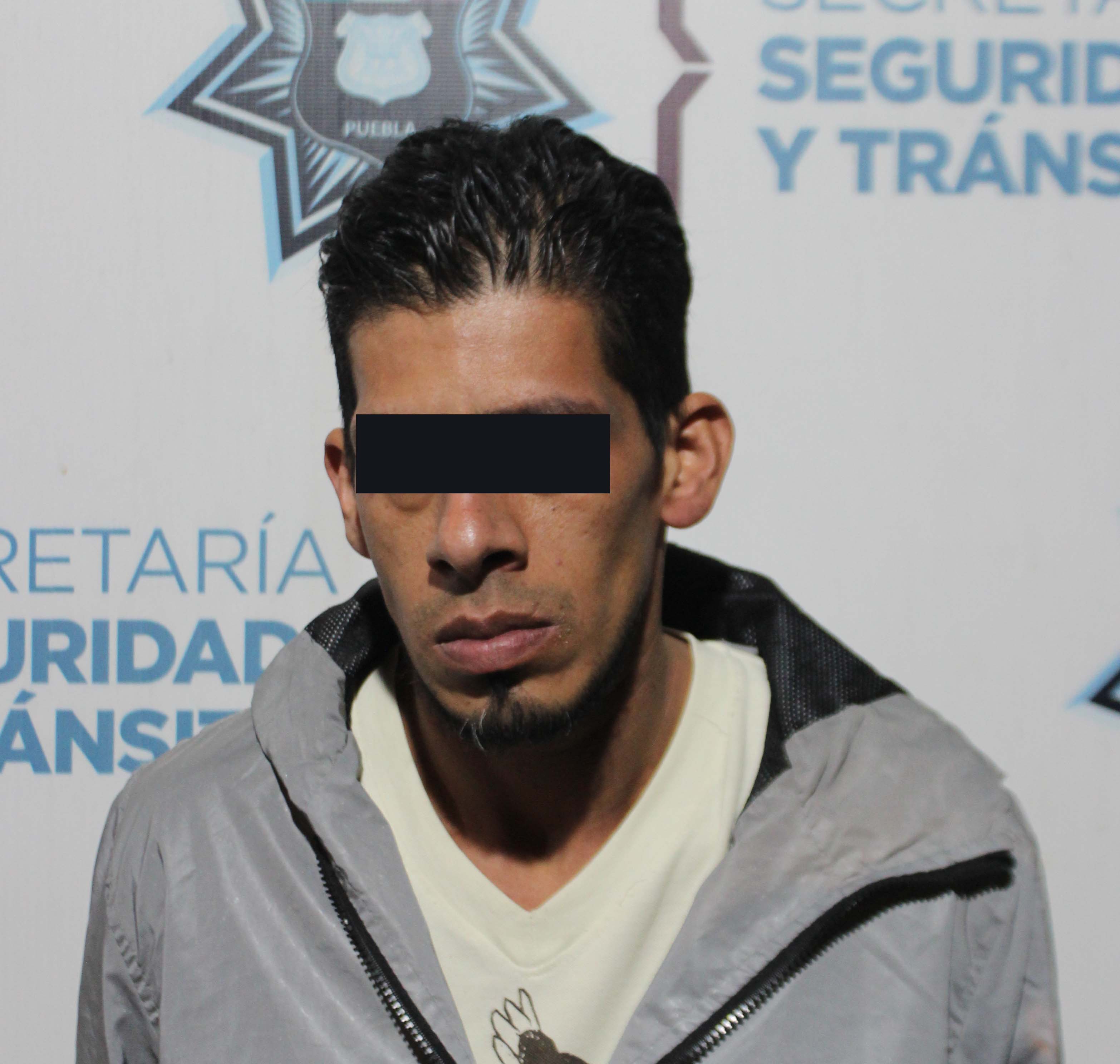Detuvo SSC de Puebla a hombre presuntamente relacionado en diversos robos a casa habitación.