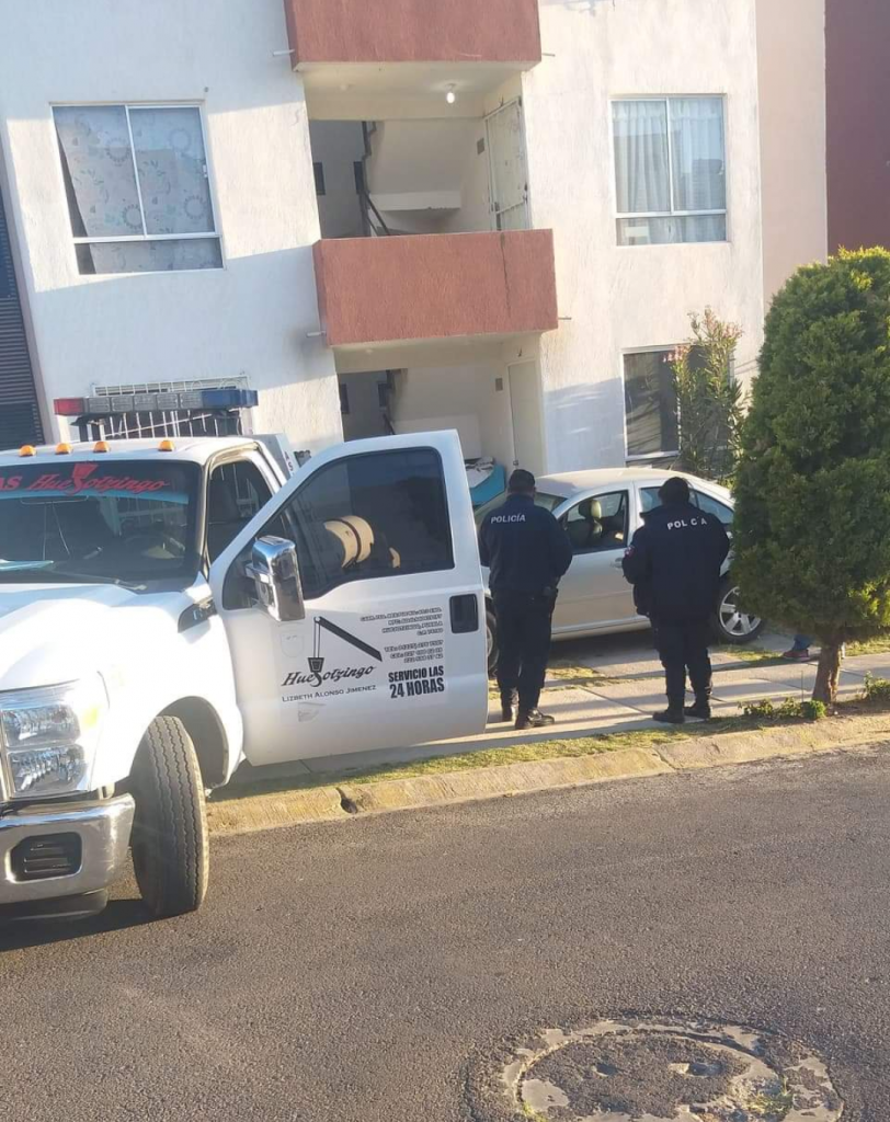 Sujeto es lesionado en el Centro Escolar de Huejotzingo