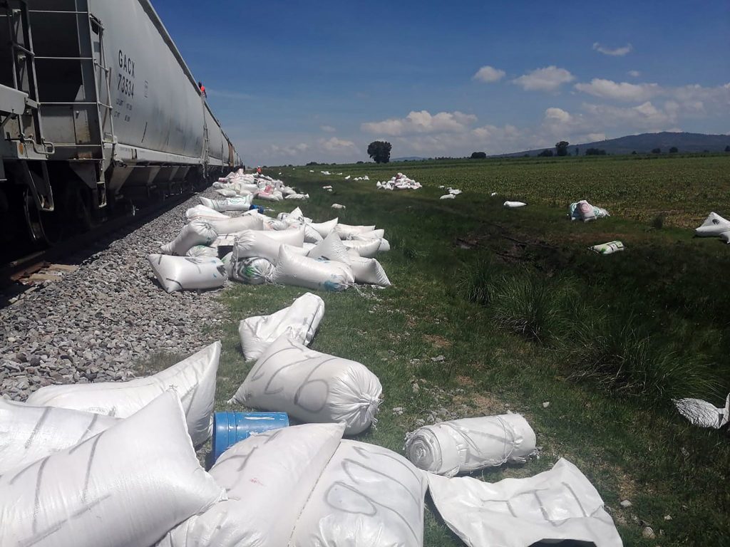 En el 3er trimestre del 2019 en Puebla se acumularon 62 siniestros de carga a trenes
