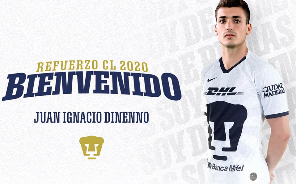 Juan Ignacio Dinenno, refuerzo de Pumas para el Clausura 2020
