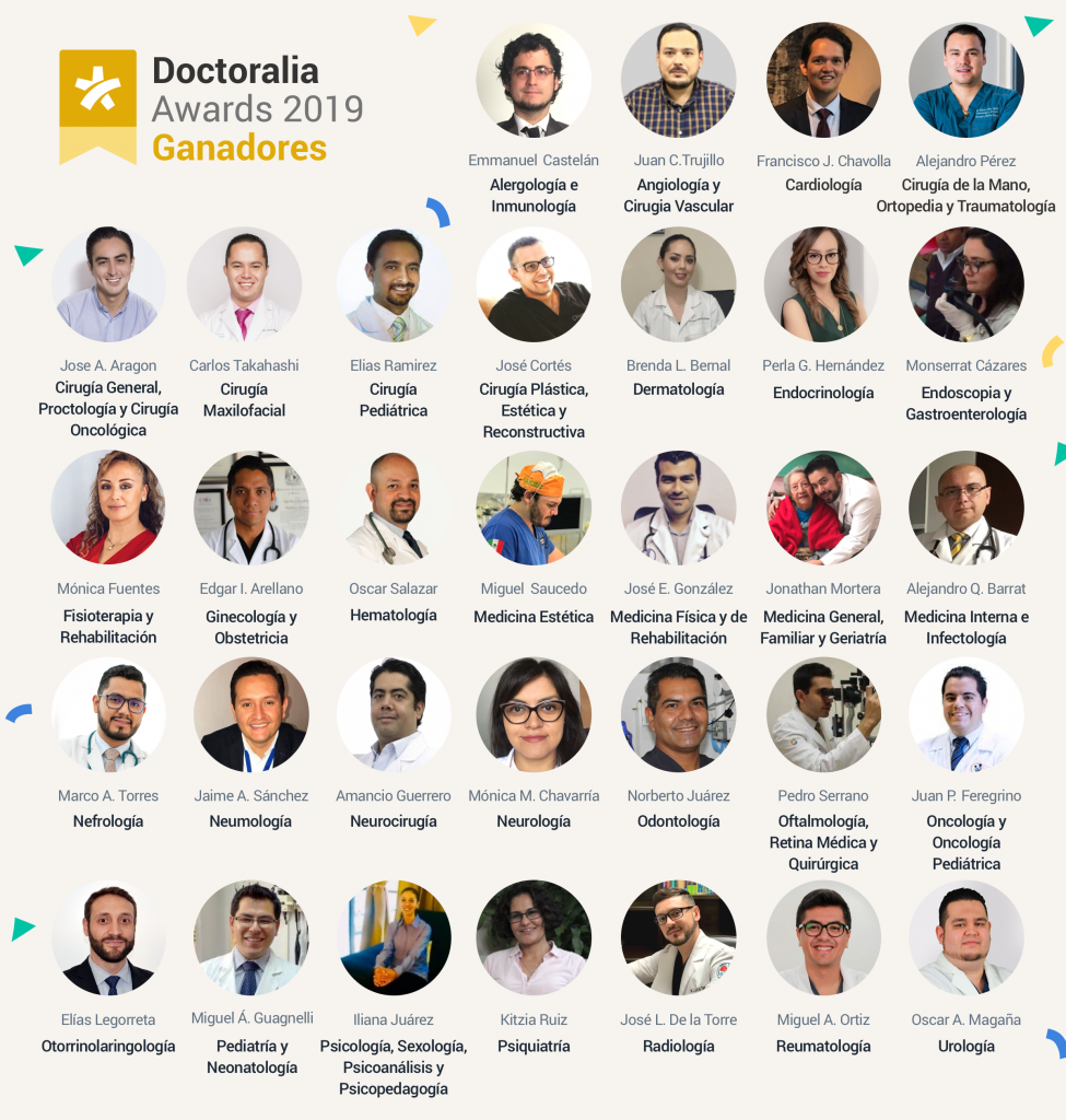 Dos profesionales en salud de Puebla, finalistas de los Doctoralia Awards 2019