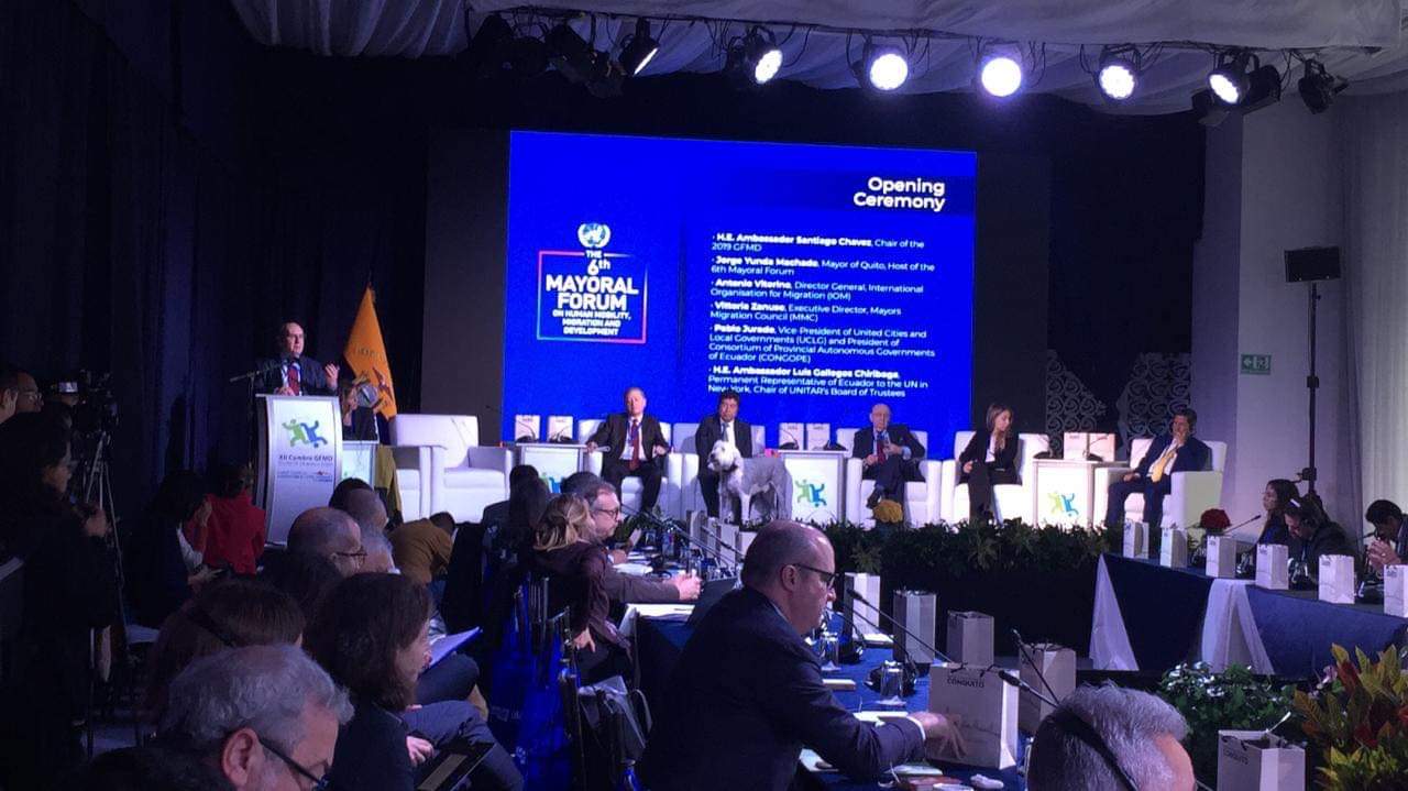 Inicia el 6to Foro Mundial de  Alcaldes en Quito, Ecuador.