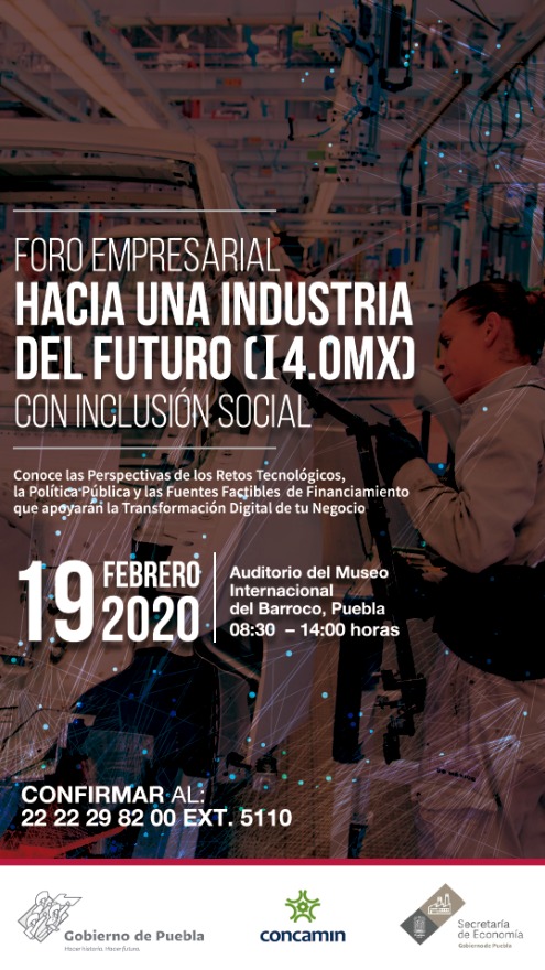 Puebla sede del foro hacia una industria del futuro.