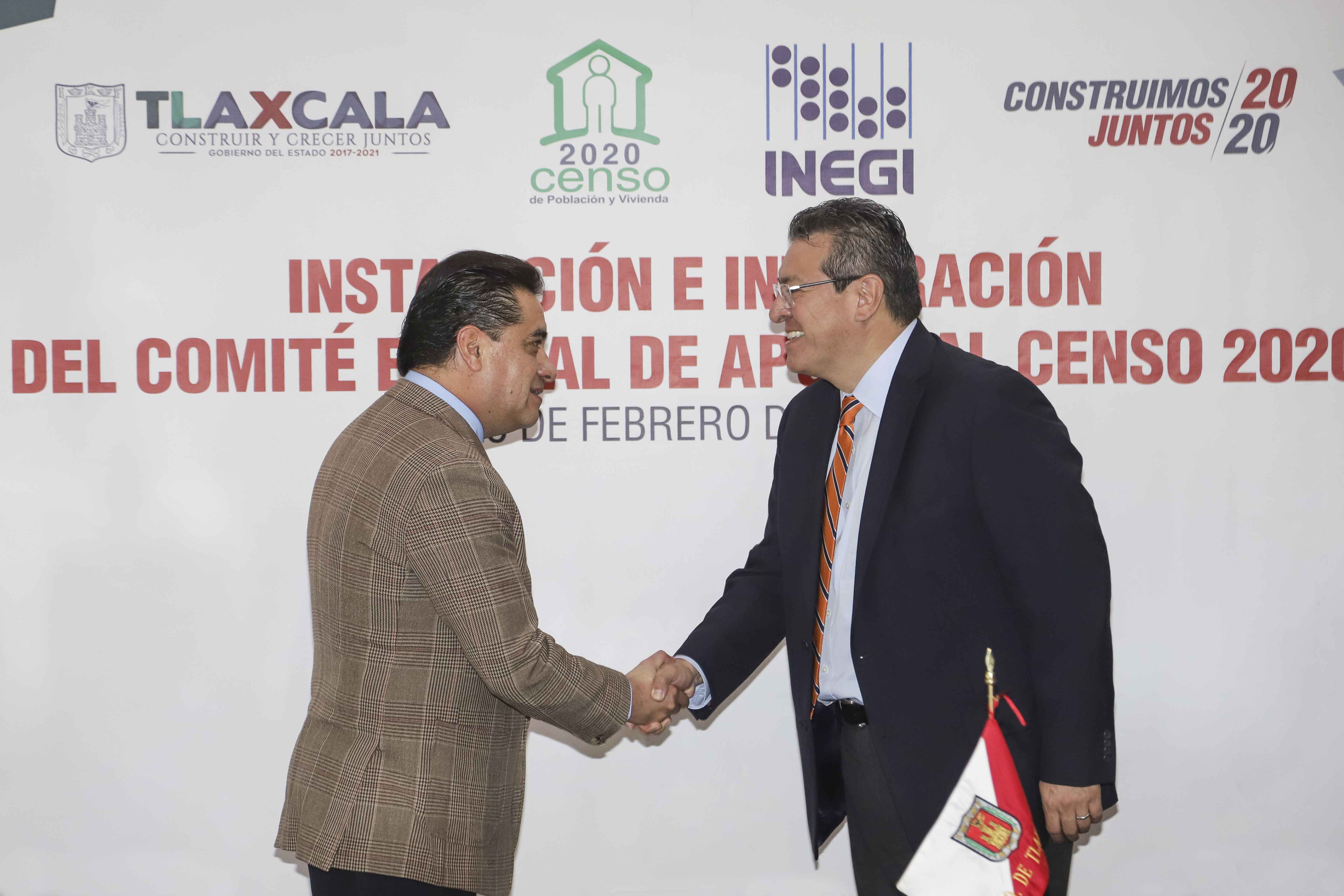 Instala Marco Mena comité estatal de apoyo a censo INEGI en Tlaxcala
