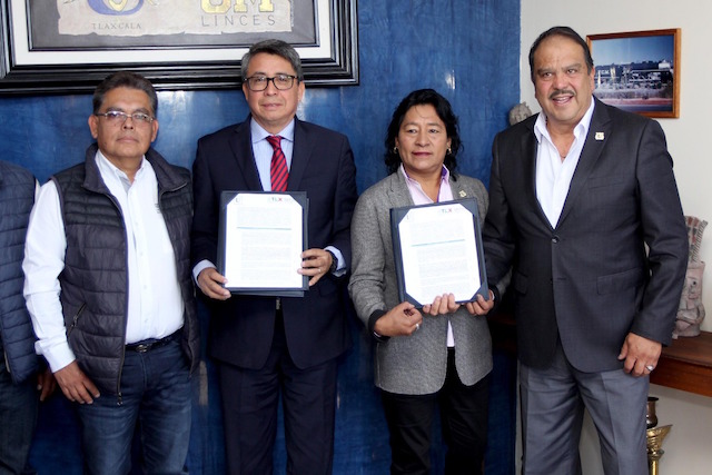 Signan convenio de colaboración SEFOA y la universidad metropolitana de Tlaxcala  