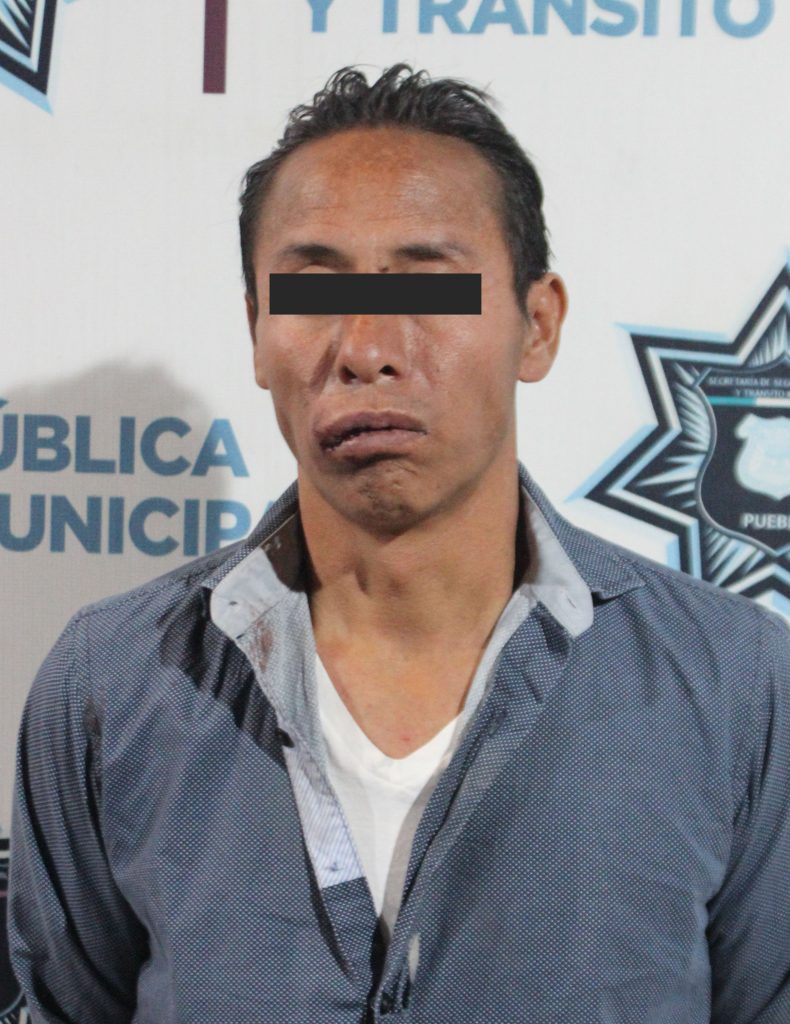 Detuvo SSC de Puebla a hombre por robo en transporte público