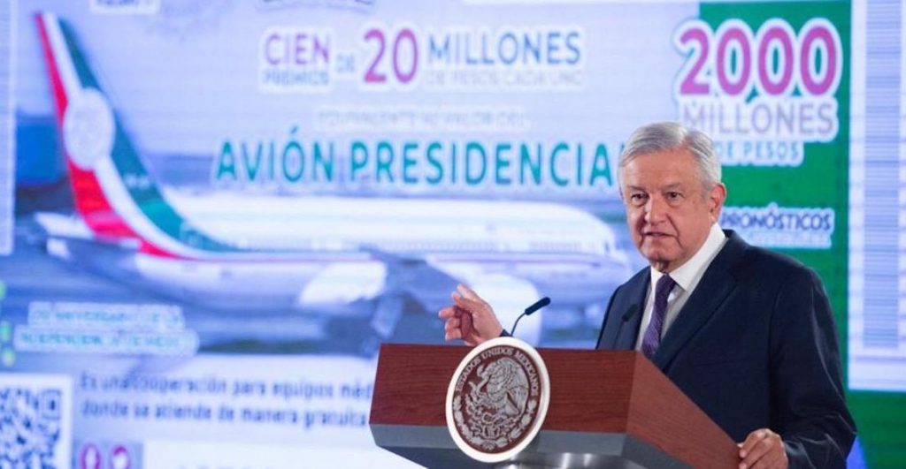 Confirma AMLO rifa del avión presidencial