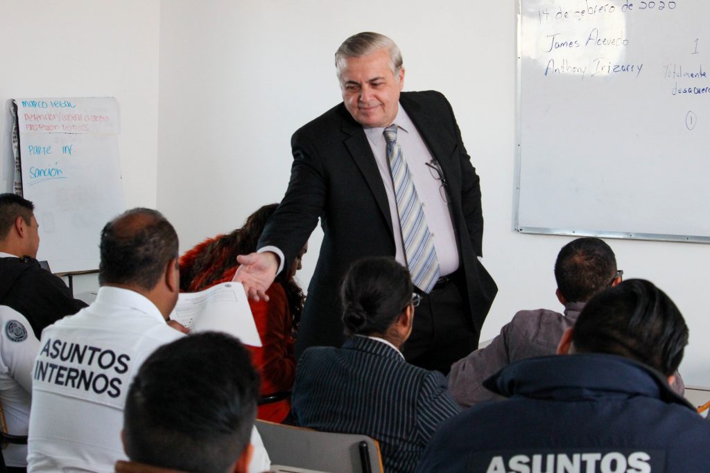 Autoridades norteamericanas brindaron capacitación a integrantes de la unidad de asuntos internos de la SSC de Puebla.