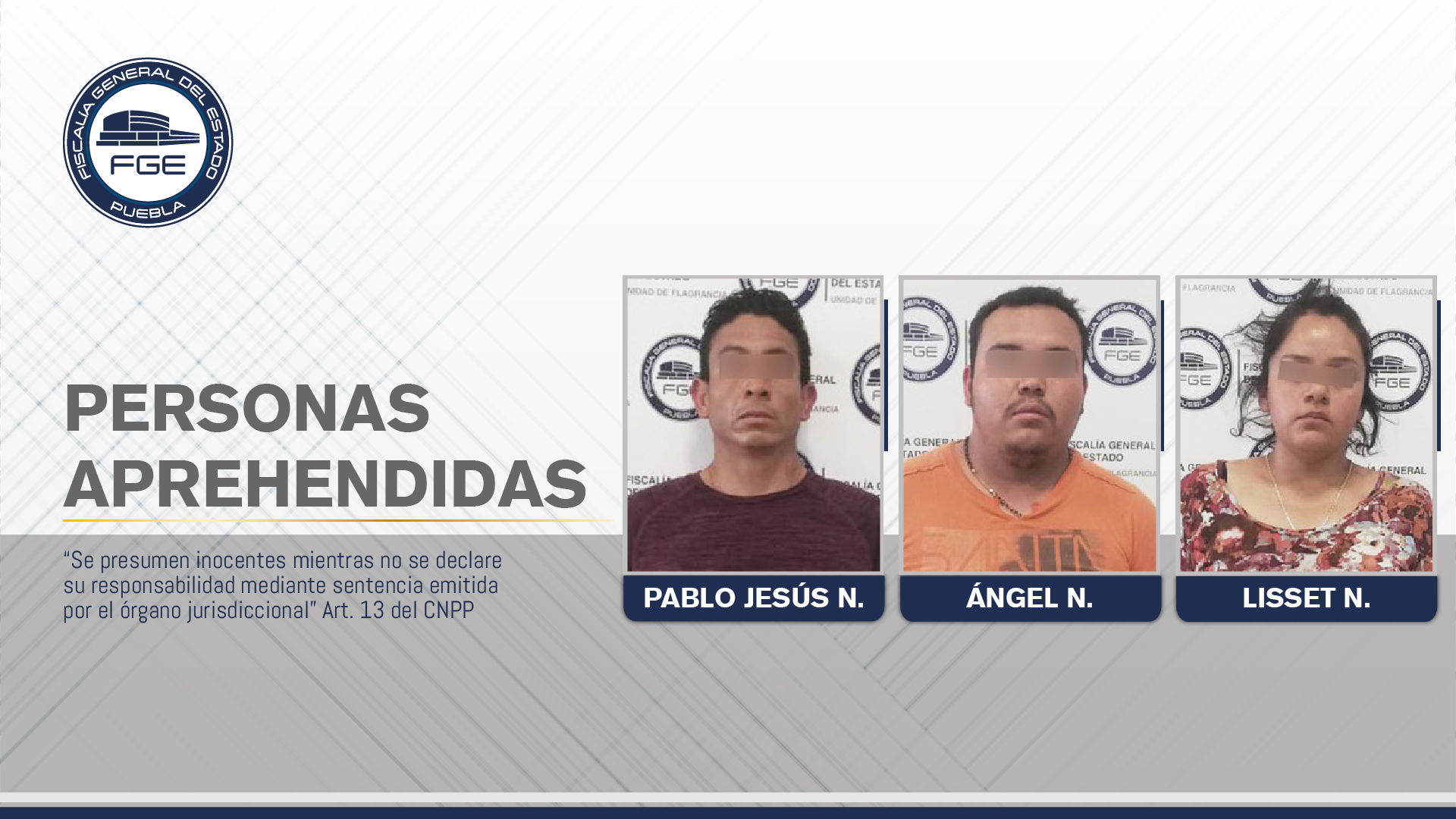 Fiscalía cumplió aprehensión por homicidio y robo de vehículo contra detenidos en Xalmimilulco