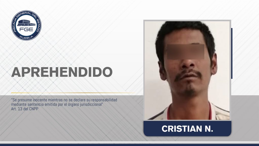 Fiscalía Puebla cumplió reaprehensión de hombre por narcomenudeo