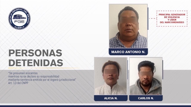Fiscalía Puebla detiene al principal generador de violencia y líder del narcomenudeo