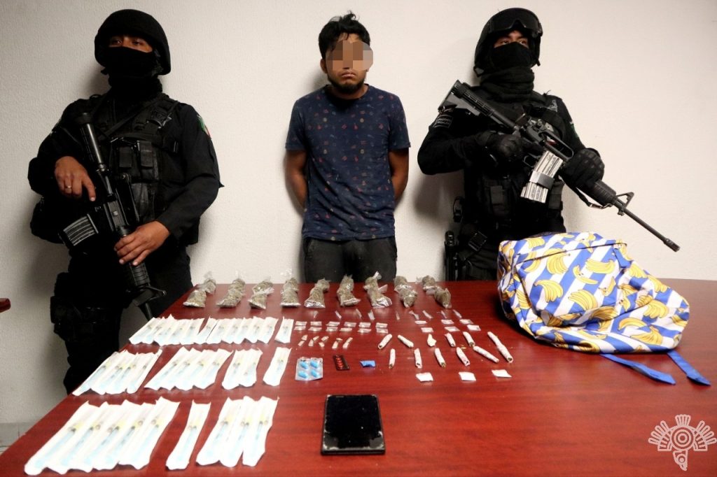 Detienen a presunto narcomenudista con 45 dosis de droga