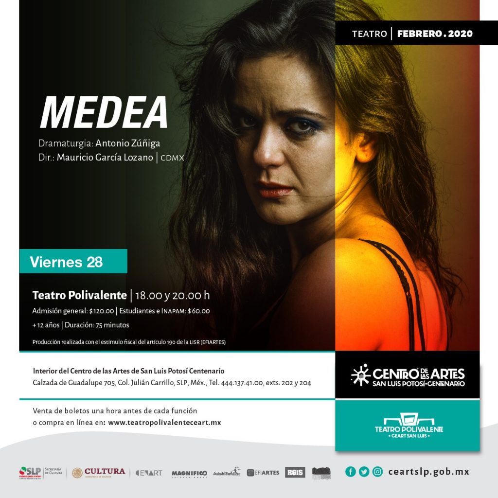 Medea en el Teatro Polivalente del CEARTSLP