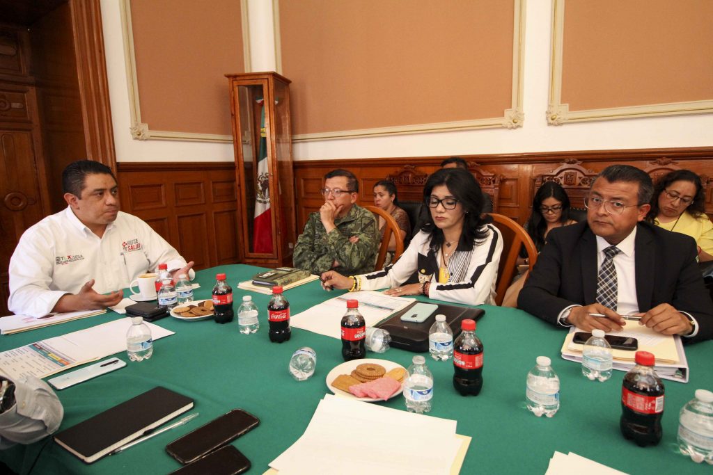 Informa SESA Tlaxcala al comité estatal de Salud acciones para prevenir casos de coronavirus covit-19.