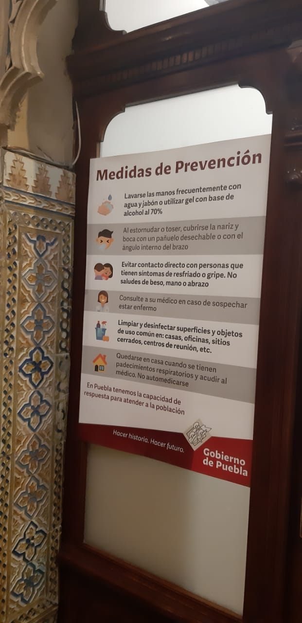 Congreso de Puebla restringe acceso a ciudadanos a fin de prevenir el Coronavirus Covid-19