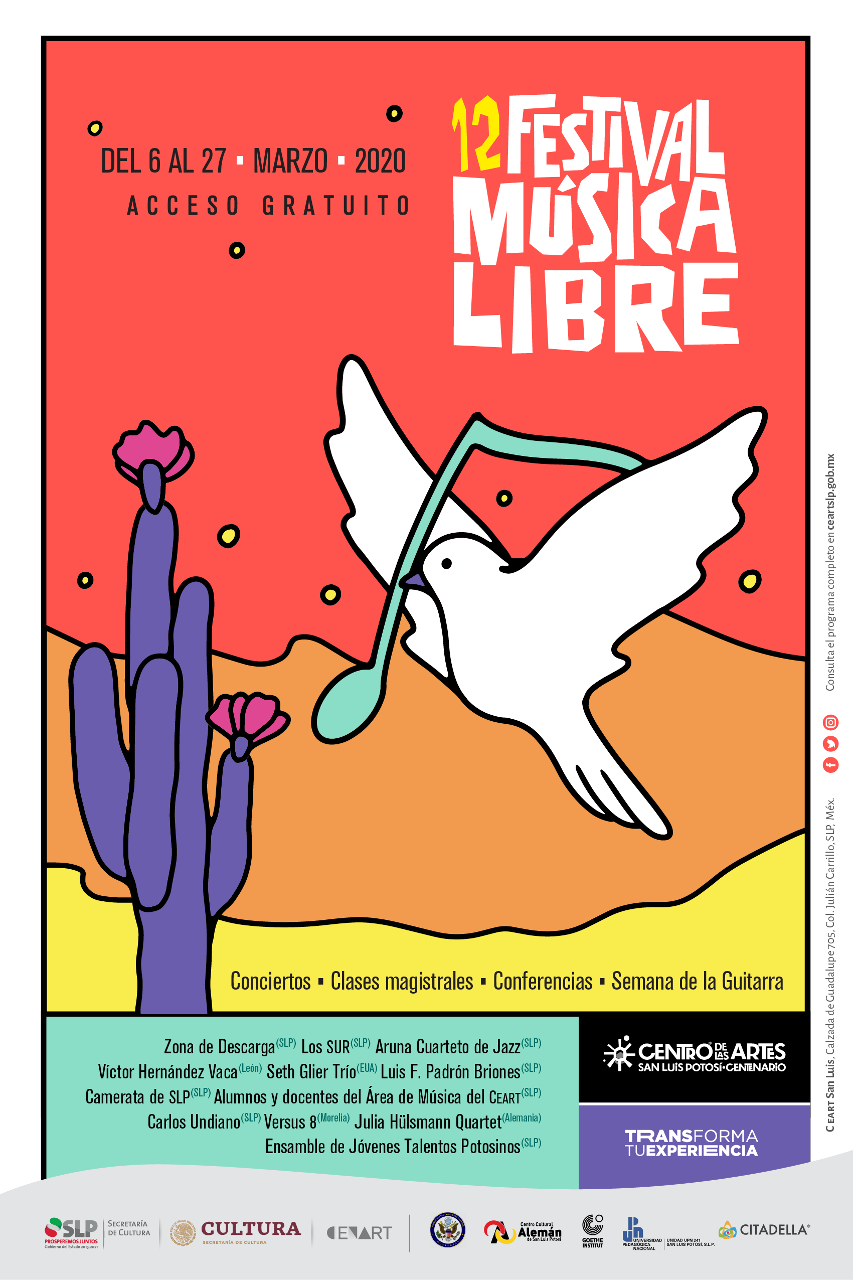 Presentan el 12º Festival de Música Libre en San Luis Potosí