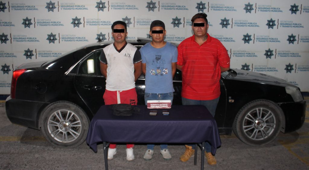 En acciones diferentes,detuvieron fuerzas municipales a cinco probables asaltantes.