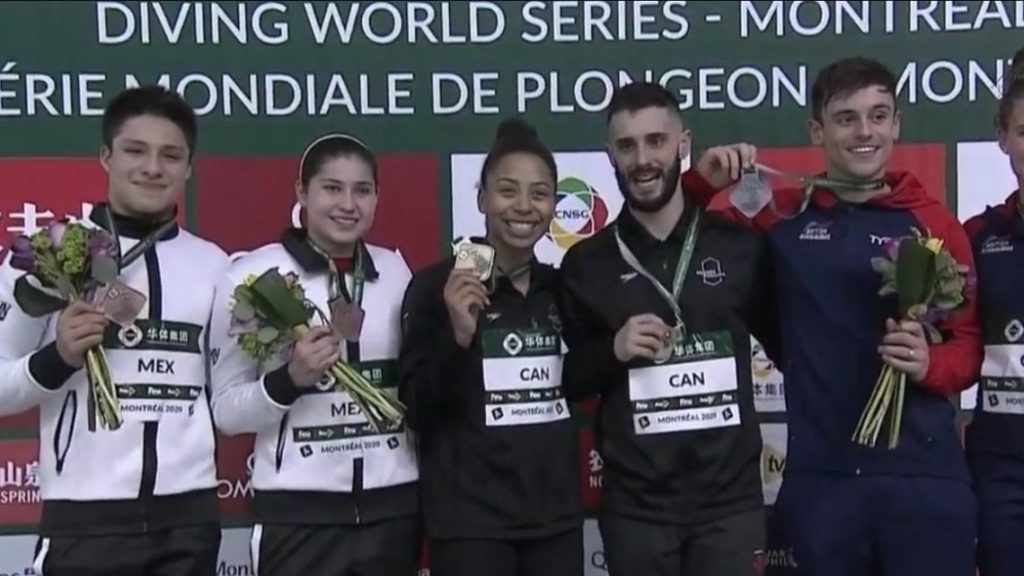 Bronce para Hernández y Olvera en la Serie Mundial de Clavados Montreal 2020