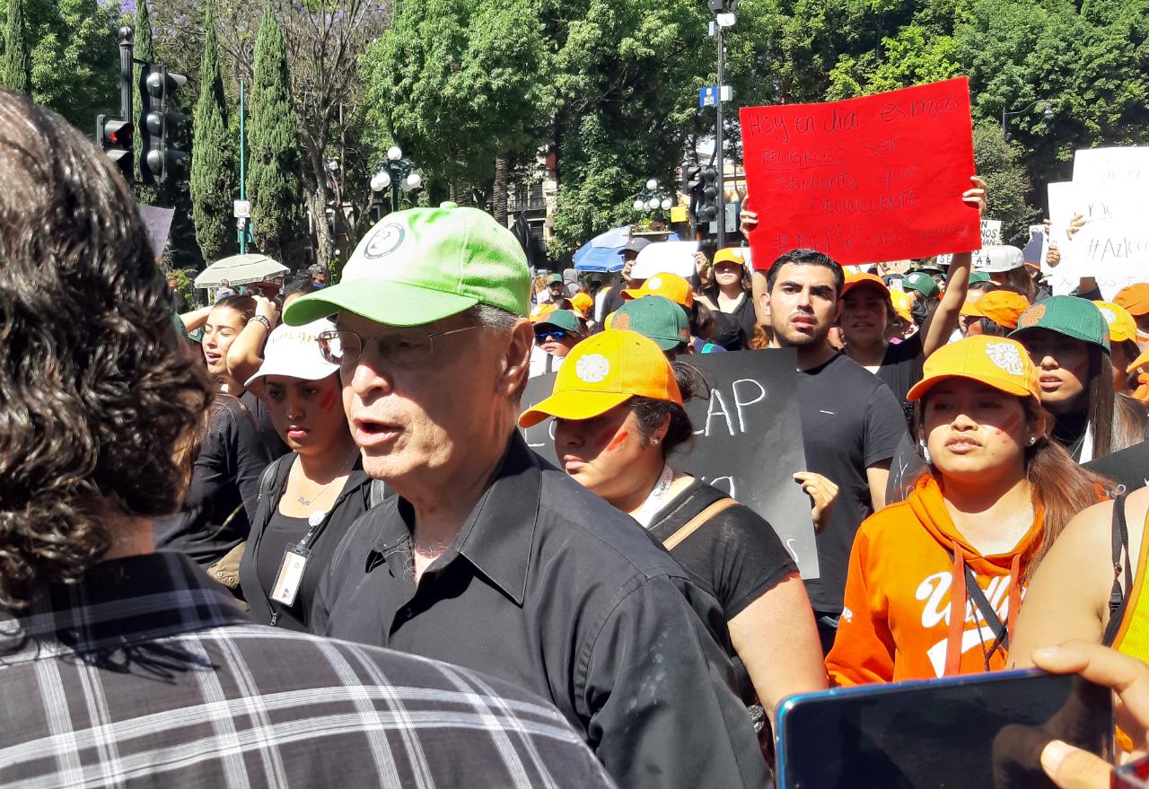 Rectores de universidades apoyan la #MegaMarchaUniversitaria en Puebla