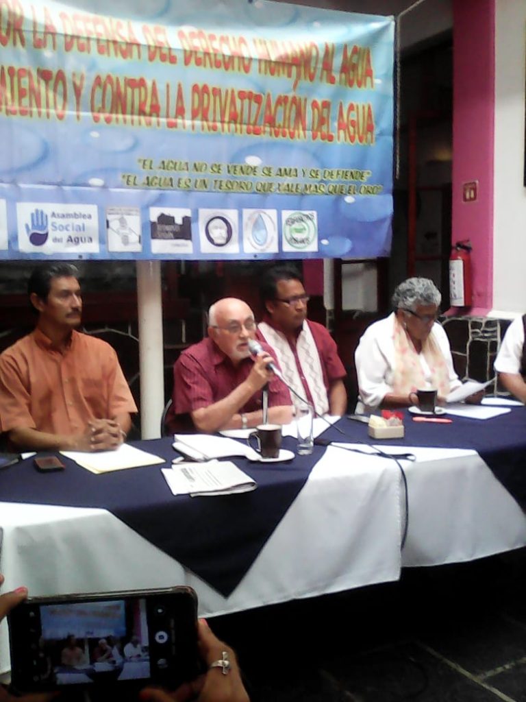Sigue la lucha para eliminar la privatización del agua en Puebla: Jorge Méndez