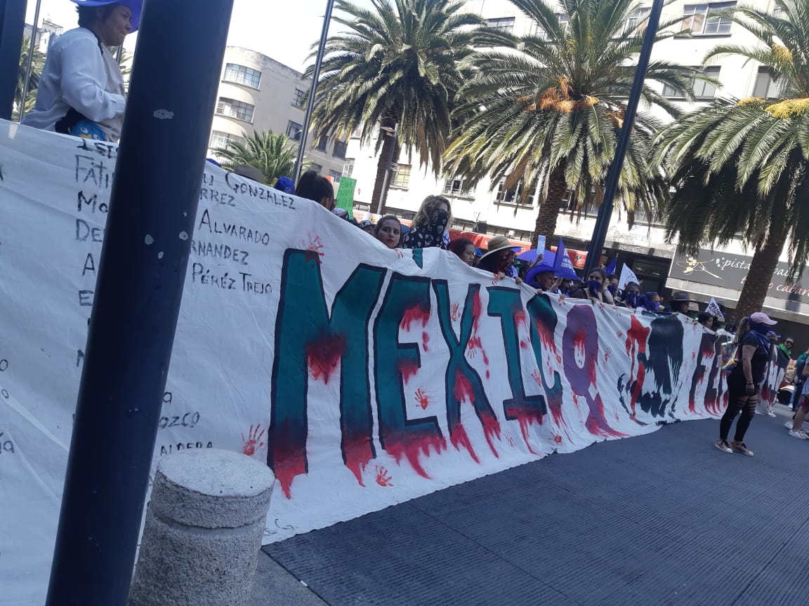 Vídeos desde Puebla: Se prepara la marcha feminista en la CdMx