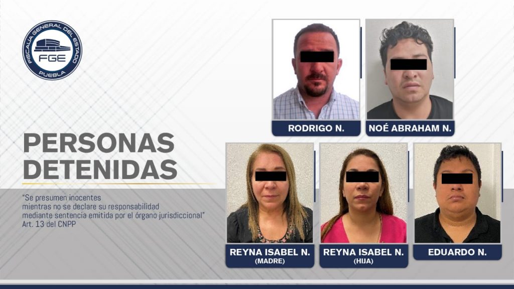 Fiscalía detiene a banda por robo de vehículo, secuestros, narcotráfico, etc