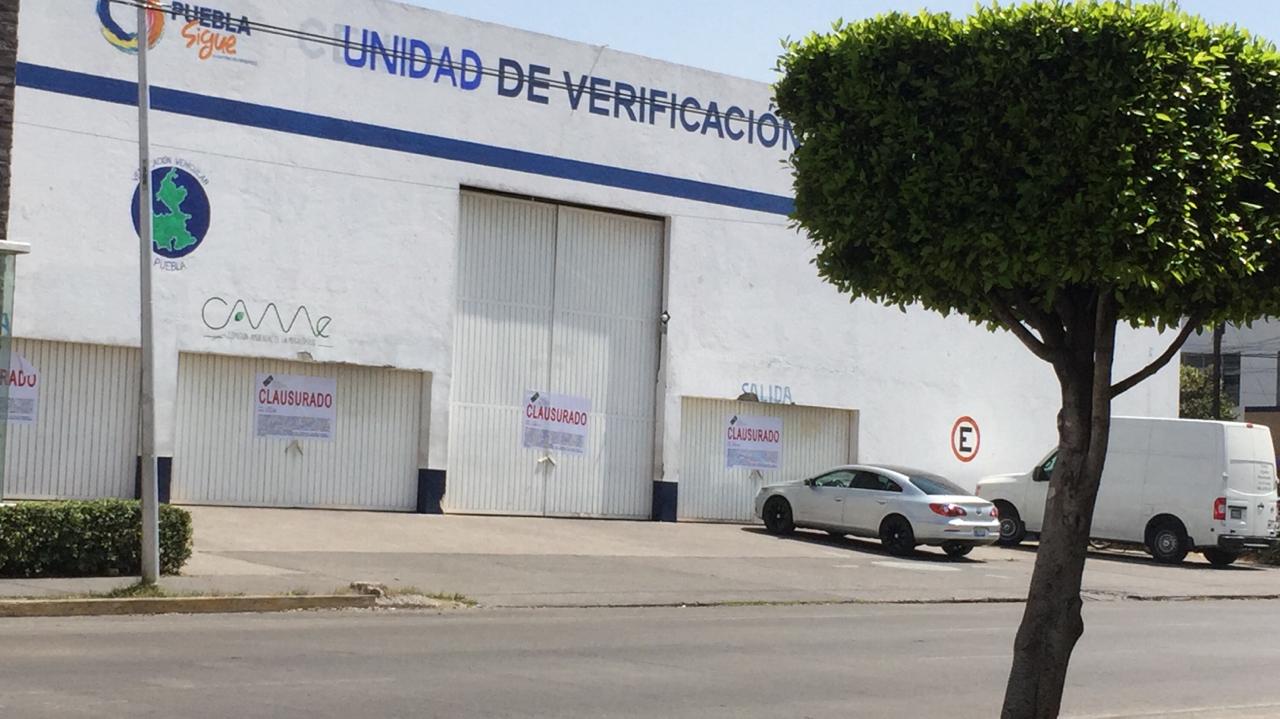 Fotonota: Verificentros cerrados en Puebla