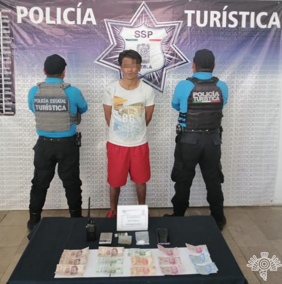 Detiene Policía Turística a presunto narcomenudista