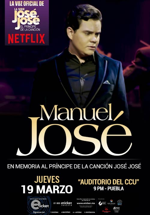Manuel José llega a Puebla con su espectáculo “En Memoria del Príncipe de la Canción José José”