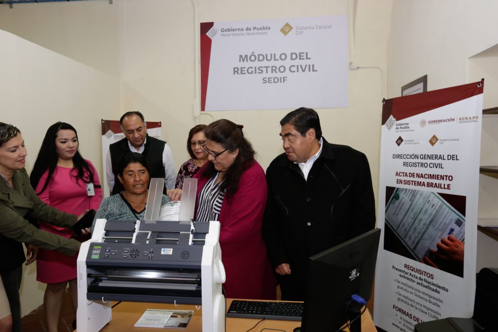 Instala SEDIF Módulo de Expedición de Actas de Nacimiento en Sistema Braille