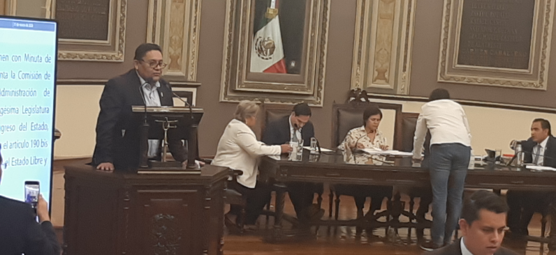Diputados avalan crear el “Instituto para Devolver al Pueblo lo Robado” en Puebla
