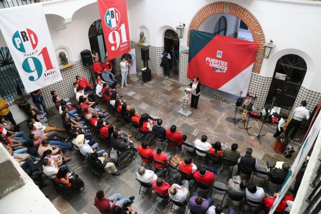Celebra PRI 91 años en Sede Histórica de Puebla