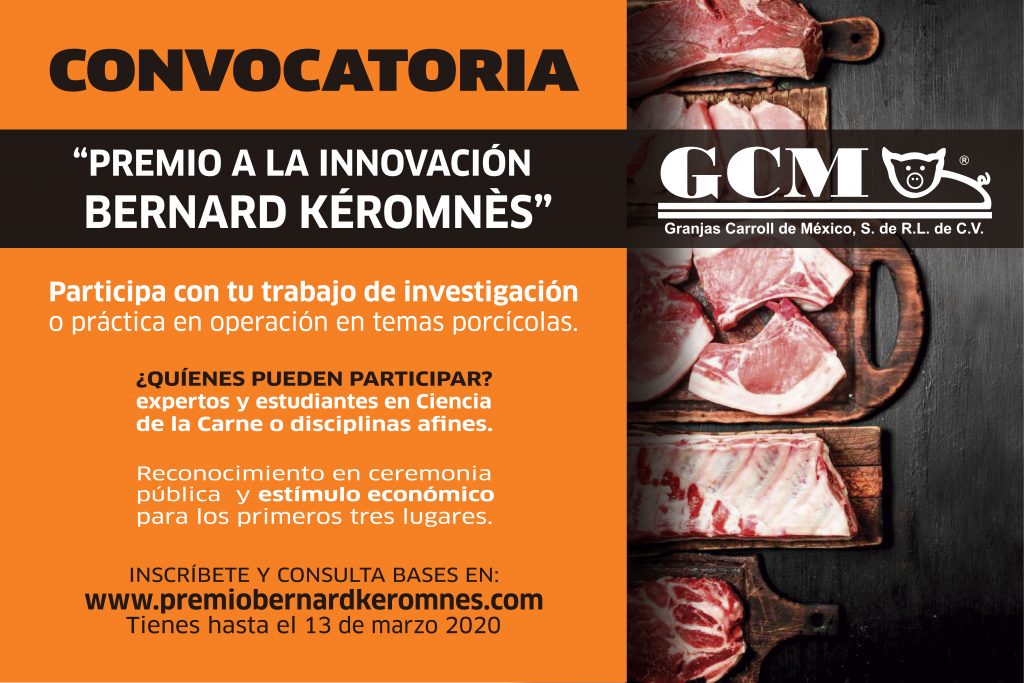 Invita Granjas Carroll a participar en “Premio a la Innovación Bernard Kéromnès”