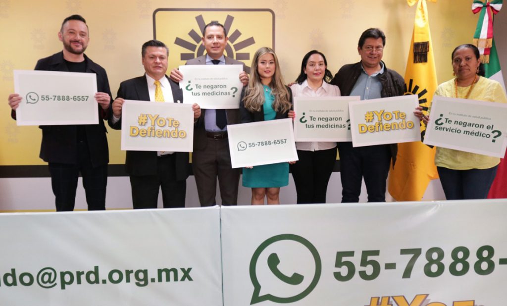 El PRD inició la campaña nacional por el desabasto de medicamentos