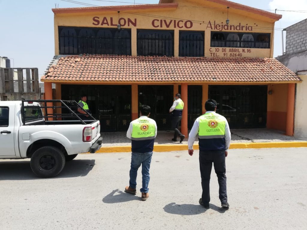 Desde Tlaxcala: Clausura CEPC salón social en Calpulalpan por incumplir medidas sanitarias.